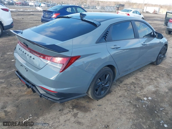 2023 Hyundai Elantra Preferred with VIN KMHLM4AG2PU409832, listed as a IAAI auction lot 41412944 with 27,172 mi miles. Bid and sale history available at carsss.com. Image 4.