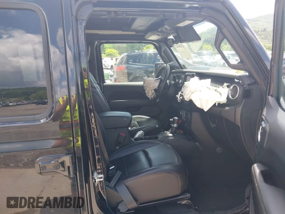 2021 Jeep Wrangler Unlimited Sahara with VIN 1C4HJXEN4MW610287, listed as a IAAI auction lot 42538525 with 24,861 mi miles and . Bid and sale history available at DreamBid. Image 5.