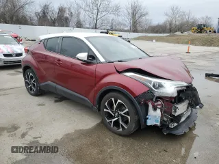 2018 Toyota C-HR XLE with VIN NMTKHMBX0JR023505, listed as a Copart auction lot 47661695 with 138,178 mi miles and Salvage Title. Bid and sale history available at carsss.com. Image 4.