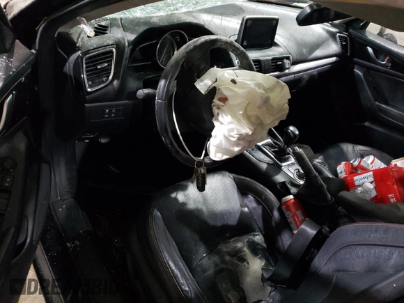 2015 Mazda 3 S Grand Touring with VIN JM1BM1W30F1266500, listed as a Copart auction lot 41745755 with Not Provided miles and Salvage Title. Bid and sale history available at DreamBid. Image 8.