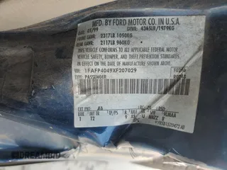 1999 Ford Mustang с VIN 1FAFP4049XF207029, выставлен на аукционе Copart как лот 60026465 с пробегом 158 209 миль миль и Списание • Salvage title. История ставок и продаж доступна на DreamBid. Изображение 12.
