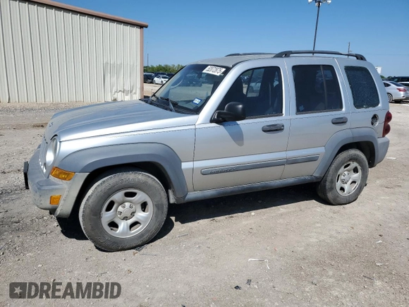 2005 Jeep Liberty Sport with VIN 1J4GK48K65W573151, listed as a Copart auction lot 52072875 with 70,079 mi miles and Clean Title. Bid and sale history available at carsss.com. Image 1.