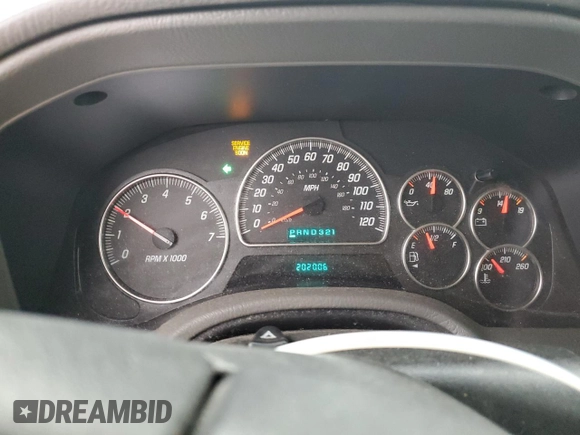 2003 GMC Envoy SLE with VIN 1GKDS13SX32386924, listed as a Copart auction lot 41778545 with 202,006 mi miles and Salvage Title. Bid and sale history available at carsss.com. Image 9.