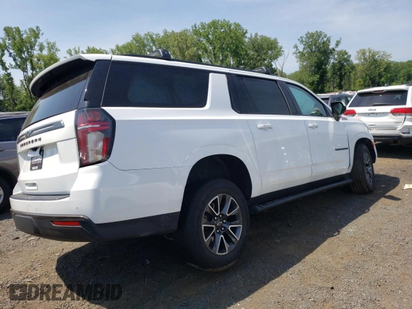 2022 Chevrolet Suburban Z71 with VIN 1GNSKDKDXNR254271, listed as a Copart auction lot 62811314 with Not Provided miles and Salvage Title. Bid and sale history available at DreamBid. Image 3.