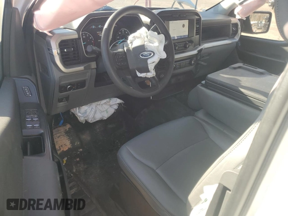 2022 Ford F-150 XL with VIN 1FTEX1CBXNKF01283, listed as a Copart auction lot 47600675 with 53,189 mi miles and Salvage title. Bid and sale history available at DreamBid. Image 8.