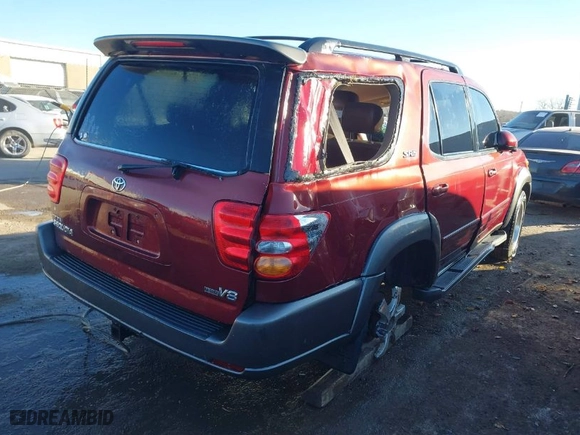 2004 Toyota Sequoia SR5 with VIN 5TDZT34A94S227998, listed as a IAAI auction lot 41154884 with 1 mi miles. Bid and sale history available at carsss.com. Image 4.