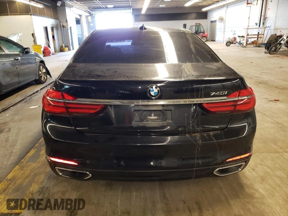 2016 BMW 7 Series 740i with VIN WBA7E2C5XGG547780, listed as a Copart auction lot 57895613 with 108,100 mi miles. Bid and sale history available at carsss.com. Image 6.