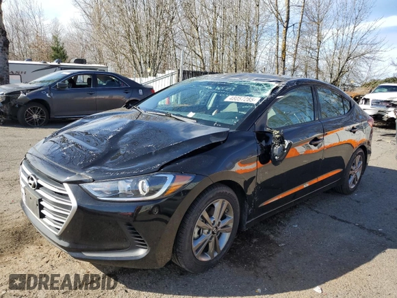 2018 Hyundai Elantra SEL with VIN 5NPD84LF3JH356836, listed as a Copart auction lot 48057285 with 74,214 mi miles and Salvage Title. Bid and sale history available at DreamBid. Image 1.