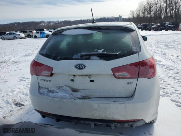 2012 Kia Forte 5-Door EX with VIN KNAFU5A26C5469349, listed as a Copart auction lot 46233265 with NaN miles and Salvage Title. Bid and sale history available at carsss.com. Image 6.