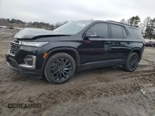 2023 Chevrolet Traverse RS with VIN 1GNEVJKW7PJ239944, listed as a Copart auction lot 43608455 with 26,806 mi miles and Salvage Title. Bid and sale history available at carsss.com. Image 1.