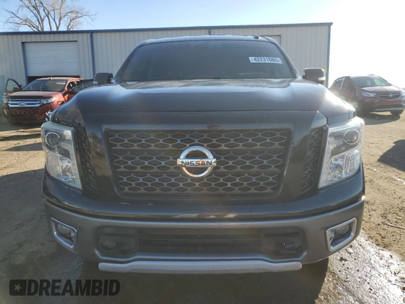 2017 Nissan Titan SV with VIN 1N6AA1E59HN509950, listed as a Copart auction lot 42231085 with 143,746 mi miles and Salvage Title. Bid and sale history available at DreamBid. Image 5.