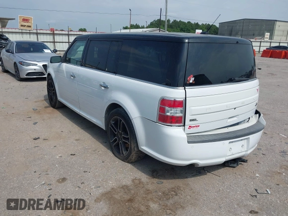 2015 Ford Flex SEL z VIN 2FMGK5C8XFBA18029, wystawiony jako IAAI lot #42333655 z przebiegiem 171 389 mil mil oraz . Historia ofert i sprzedaży dostępna na DreamBid. Obrazek 3.