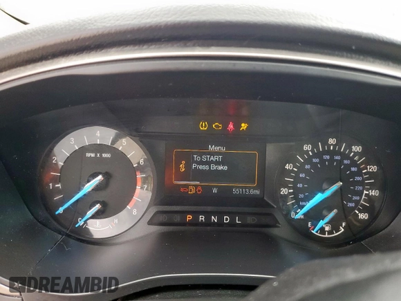 2017 Ford Fusion SE with VIN 3FA6P0H78HR163097, listed as a Copart auction lot 58505595 with 55,113 mi miles and Salvage title. Bid and sale history available at DreamBid. Image 9.