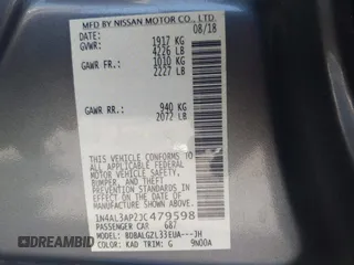 2018 Nissan Altima SV with VIN 1N4AL3AP2JC479598, listed as a IAAI auction lot 41992023 with 151,097 mi miles and . Bid and sale history available at carsss.com. Image 9.