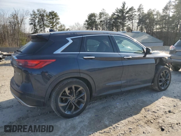 2022 Infiniti QX50 AUTOGRAPH with VIN 3PCAJ5DB4NF120984, listed as a Copart auction lot 48719285 with 30,968 mi miles and Salvage Title. Bid and sale history available at carsss.com. Image 3.