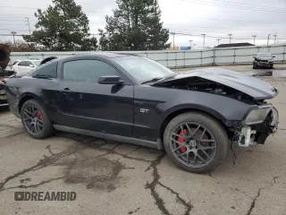 2010 Ford Mustang GT with VIN 1ZVBP8CH5A5144584, listed as a Copart auction lot 43932005 with 64,353 mi miles and Salvage Title. Bid and sale history available at carsss.com. Image 4.