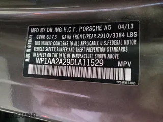 2013 Porsche Cayenne with VIN WP1AA2A29DLA11529, listed as a Copart auction lot 49970825 with 72,111 mi miles and Clean Title. Bid and sale history available at carsss.com. Image 13.