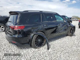 2022 Mercedes-Benz GLS 450 with VIN 4JGFF5KE9NA692495, listed as a Copart auction lot 81029284 with Not Provided miles and Salvage Title. Bid and sale history available at DreamBid. Image 3.