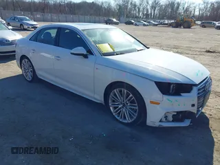 2018 Audi A4 Premium Plus with VIN WAUENAF49JA060391, listed as a IAAI auction lot 41709215 with 134,892 mi miles. Bid and sale history available at carsss.com. Image 1.