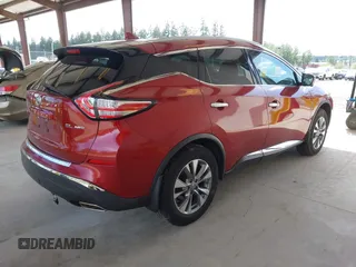 2017 Nissan Murano SL with VIN 5N1AZ2MH4HN175416, listed as a IAAI auction lot 42345395 with 72,962 mi miles and . Bid and sale history available at DreamBid. Image 4.