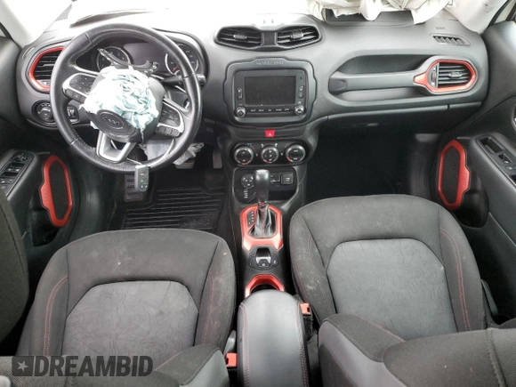 2016 Jeep Renegade Trailhawk with VIN ZACCJBCT9GPE01207, listed as a Copart auction lot 87396064 with 117,609 mi miles and Salvage Title. Bid and sale history available at carsss.com. Image 8.