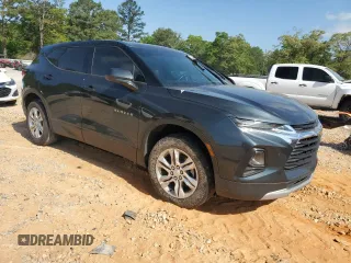 2020 Chevrolet Blazer LT with VIN 3GNKBCR46LS646593, listed as a Copart auction lot 53586385 with Not provided miles and Salvage title. Bid and sale history available at DreamBid. Image 4.
