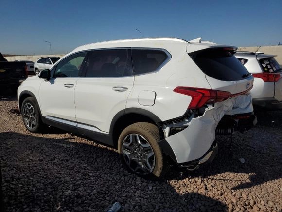 2023 Hyundai Santa Fe Hybrid SEL Premium with VIN 5NMS3DA12PH010599, listed as a Copart auction lot 73428934 with 27,445 mi miles and Salvage Title. Bid and sale history available at carsss.com. Image 2.