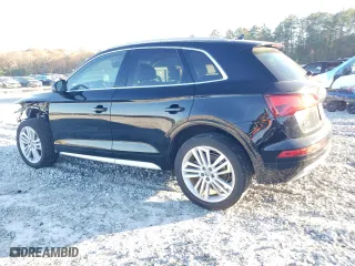 2018 Audi Q5 Premium Plus with VIN WA1BNAFY3J2005223, listed as a Copart auction lot 84760714 with 85,153 mi miles and Salvage Title. Bid and sale history available at carsss.com. Image 2.