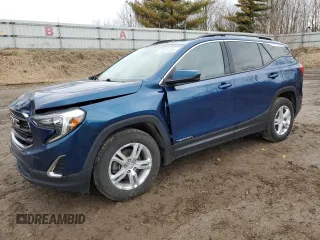 2019 GMC Terrain SLE z VIN 3GKALMEV4KL290986, wystawiony jako Copart lot #50313335 z przebiegiem 99 537 mil mil oraz Czysty tytuł • Clean title. Historia ofert i sprzedaży dostępna na DreamBid. Obrazek 1.