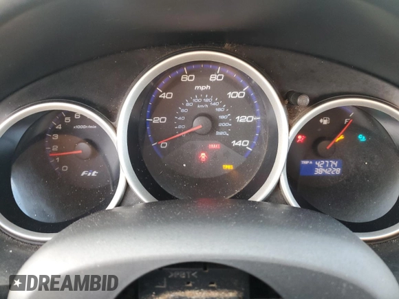 2008 Honda Fit with VIN JHMGD37468S034620, listed as a Copart auction lot 85888154 with 384,228 mi miles and Salvage Title. Bid and sale history available at carsss.com. Image 9.