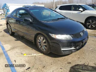 2009 Honda Civic Cpe EX with VIN 2HGFG12809H530137, listed as a Copart auction lot 47174945 with 129,296 mi miles and Salvage Title. Bid and sale history available at carsss.com. Image 4.