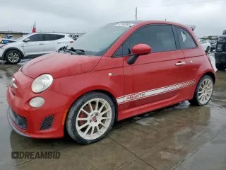 2015 FIAT 500 Abarth with VIN 3C3CFFFH8FT503545, listed as a Copart auction lot 52092955 with 0 mi miles and Clean Title. Bid and sale history available at carsss.com. Image 1.