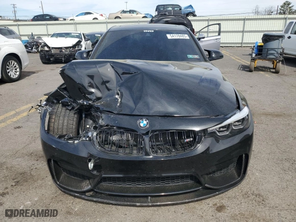 2018 BMW M3 with VIN WBS8M9C53J5L00440, listed as a Copart auction lot 54178485 with 47,451 mi miles and Salvage Title. Bid and sale history available at carsss.com. Image 5.