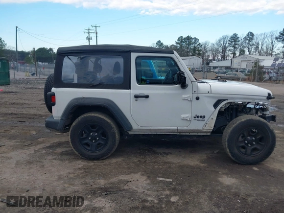 2021 Jeep Wrangler Sport S with VIN 1C4GJXAN6MW677281, listed as a IAAI auction lot 40814351 with 55,360 mi miles and . Bid and sale history available at DreamBid. Image 13.