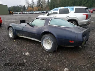 1981 Chevrolet Corvette with VIN 1G1AY8766BS403955, listed as a Copart auction lot 82468944 with 0 mi miles and Clean Title. Bid and sale history available at carsss.com. Image 2.