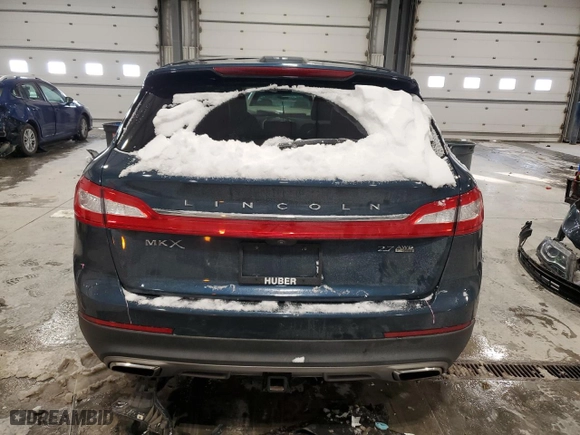 2016 Lincoln MKX Select with VIN 2LMTJ8KP9GBL42459, listed as a Copart auction lot 45045045 with 108,963 mi miles and Salvage Title. Bid and sale history available at carsss.com. Image 6.
