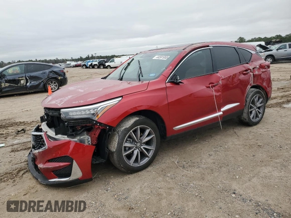 2020 Acura RDX Technology with VIN 5J8TC1H52LL020748, listed as a Copart auction lot 44591955 with 31,471 mi miles and Salvage title. Bid and sale history available at DreamBid. Image 1.