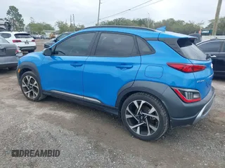 2022 Hyundai Kona Limited with VIN KM8K53A30NU883808, listed as a IAAI auction lot 41763757 with 49,811 mi miles. Bid and sale history available at carsss.com. Image 3.
