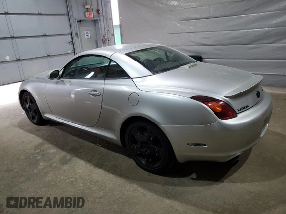 2002 Lexus SC 430 z VIN JTHFN48Y720034550, wystawiony jako Copart lot #64511535 z przebiegiem 206 408 mil mil oraz Czysty tytuł • Clean title. Historia ofert i sprzedaży dostępna na DreamBid. Obrazek 2.