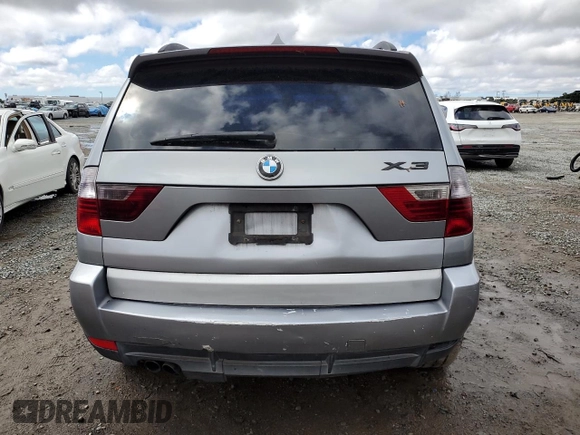 2008 BMW X3 3.0si with VIN WBXPC93498WJ04698, listed as a Copart auction lot 48931815 with 188,684 mi miles and Salvage Title. Bid and sale history available at carsss.com. Image 6.