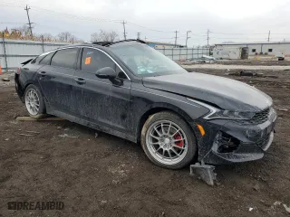 2022 Kia K5 GT-Line with VIN 5XXG64J24NG115887, listed as a Copart auction lot 47085735 with 0 mi miles and Salvage Title. Bid and sale history available at carsss.com. Image 4.