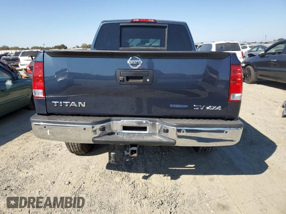 2015 Nissan Titan SL with VIN 1N6BA0EC1FN506809, listed as a Copart auction lot 72825514 with 132,830 mi miles and Salvage Title. Bid and sale history available at carsss.com. Image 6.
