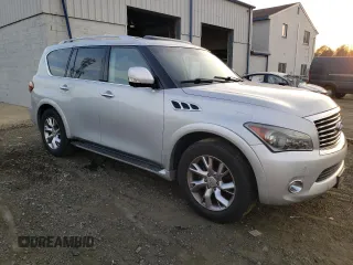 2011 Infiniti QX56 8-passenger with VIN JN8AZ2NC0B9300259, listed as a Copart auction lot 78878604 with 196,636 mi miles and Clean Title. Bid and sale history available at carsss.com. Image 4.