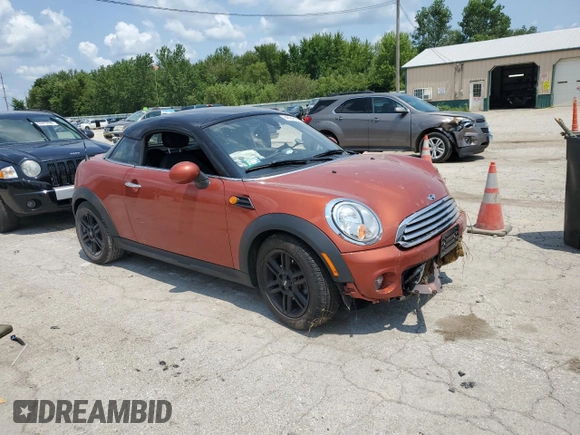 2014 MINI Cooper Coupe with VIN WMWSX1C53ET507902, listed as a Copart auction lot 64094884 with 0 mi miles and Salvage Title. Bid and sale history available at carsss.com. Image 4.