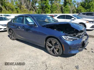 2021 BMW 3 Series 330i with VIN 3MW5R1J07M8B63494, listed as a Copart auction lot 50042565 with 0 mi miles and Salvage Title. Bid and sale history available at carsss.com. Image 4.