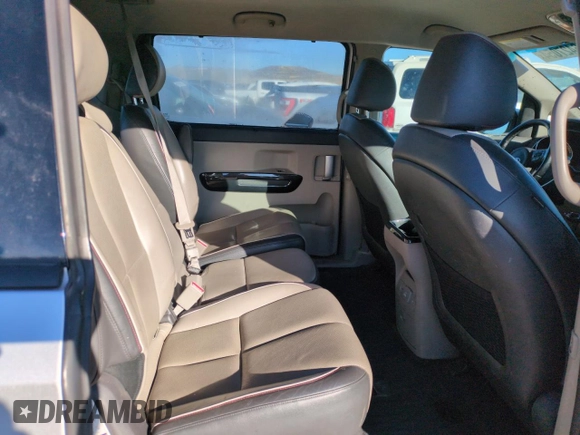 2016 Kia Sedona SX with VIN KNDMC5C17G6107578, listed as a Copart auction lot 86427054 with 156,254 mi miles and Salvage Title. Bid and sale history available at carsss.com. Image 10.