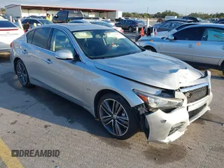 2017 Infiniti Q50 Premium with VIN JN1CV7AR6HM681017, listed as a IAAI auction lot 41212271 with 141,479 mi miles and . Bid and sale history available at carsss.com. Image 1.