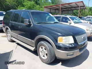 2003 Ford Expedition Eddie Bauer z VIN 1FMRU17W63LB90848, wystawiony jako IAAI lot #42101411 z przebiegiem 331 532 mil mil oraz . Historia ofert i sprzedaży dostępna na DreamBid. Obrazek 1.