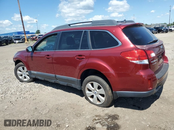 2012 Subaru Outback Limited with VIN 4S4BREKC6C2257316, listed as a Copart auction lot 62689805 with 116,962 mi miles and Salvage title. Bid and sale history available at DreamBid. Image 2.