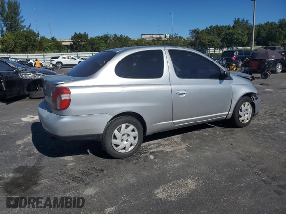 2000 Toyota ECHO with VIN JTDAT1230Y0081585, listed as a Copart auction lot 83421684 with Not Provided miles and Salvage Title. Bid and sale history available at DreamBid. Image 3.